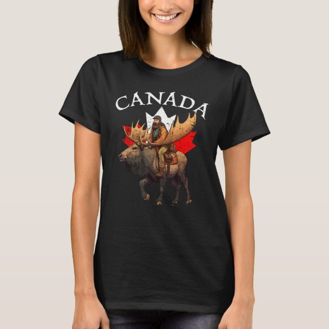 T-shirt Canadian Moose Canada Souvenir Canada (Devant)