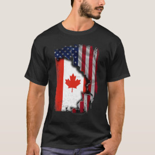 T-shirt Canadian ROOTS Drapeau semi-américain Patriotique