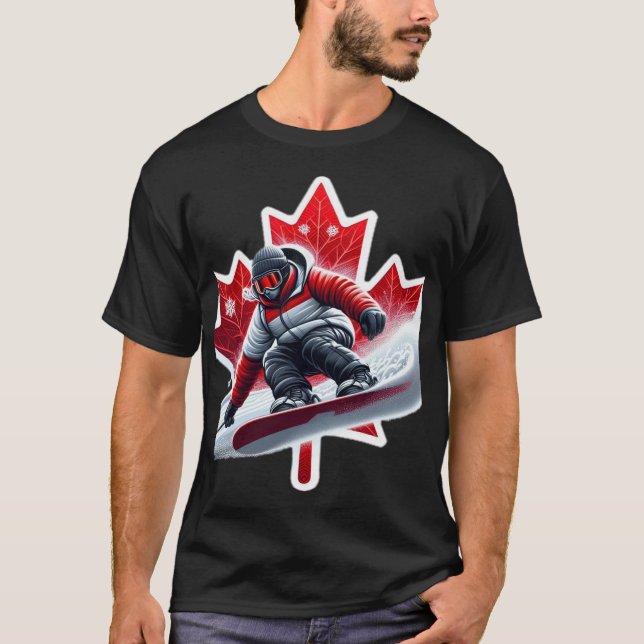 T-shirt Canadian Snowboard Adventure (Devant)