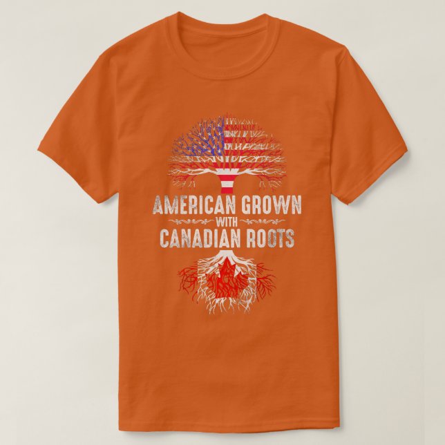 T-shirt Canadien américain (Design devant)