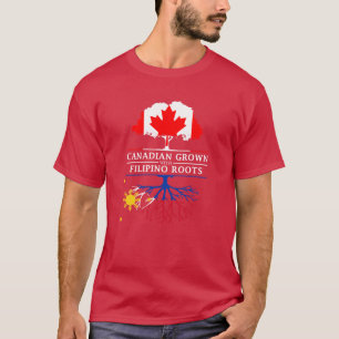 T-shirt Canadien cultivé avec des racines philippines Phil
