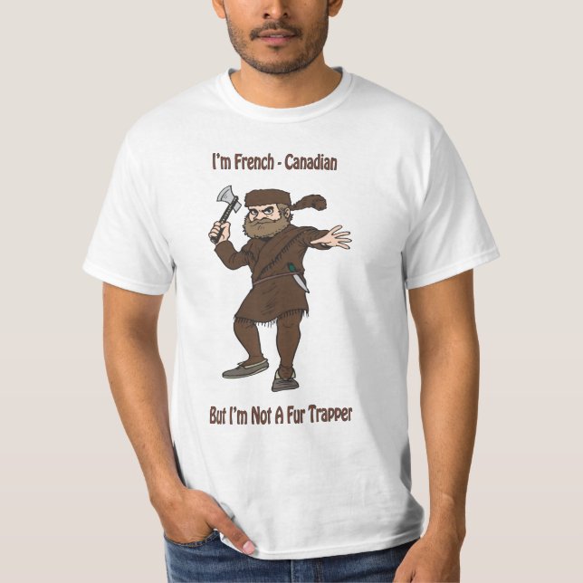 T-shirt canadien français (Devant)