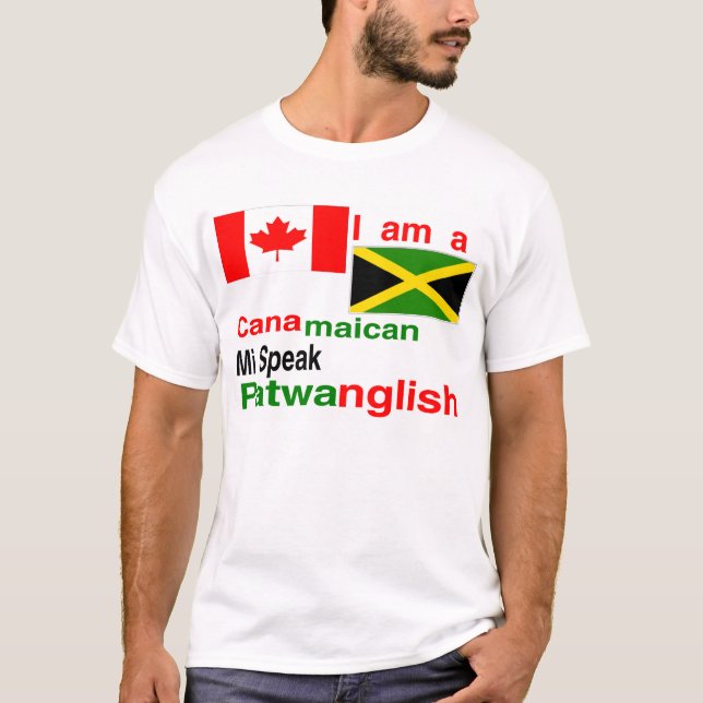 T-shirt canadien jamaïcain (Devant)
