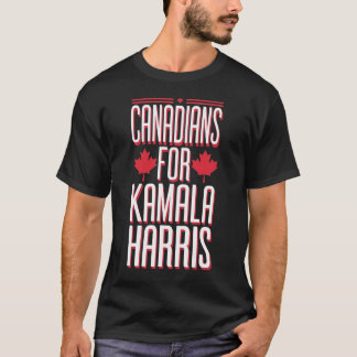 T-shirt Canadiens Pour Kamala Harris Pro America Election 