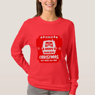 T-shirt Canal de Narrowboat Noël Noël Noël cadeaux