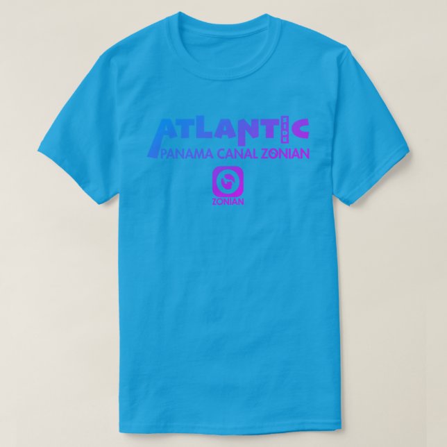 T-shirt Canal de Panama Zonian - Côté Atlantique (Design devant)