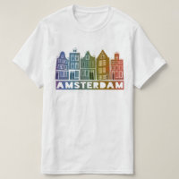 Canal House Row Amsterdam Holland Dutch Rainbow