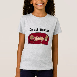 T-Shirt Canapé Greyhound (fawn) Chien Lazy Dormir Drôle