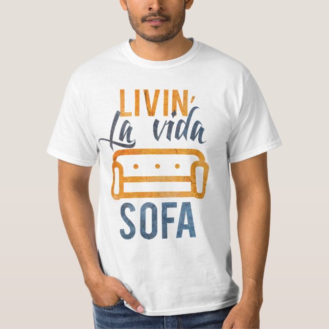 T-shirt Canapé Livin' la vida (Devant)