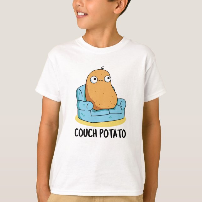 T-shirt Canapé pomme de terre amusante pomme de terre (Devant)