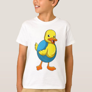 T-shirt Canard à nager avec anneau de nage
