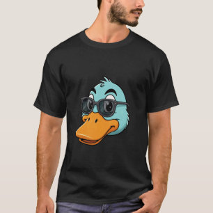 T-shirt Canard Animal De Compagnie Drôle Ferme Lunettes De