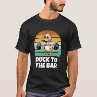 T-shirt Canard au bar Gym de fitness de canard drôle