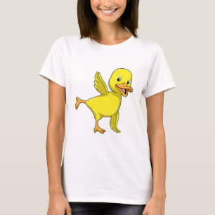 T-shirt Canard au Yoga Exercice d'étirement