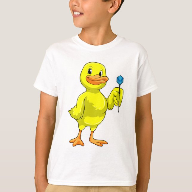 T-shirt Canard aux fléchettes avec tarte (Devant)