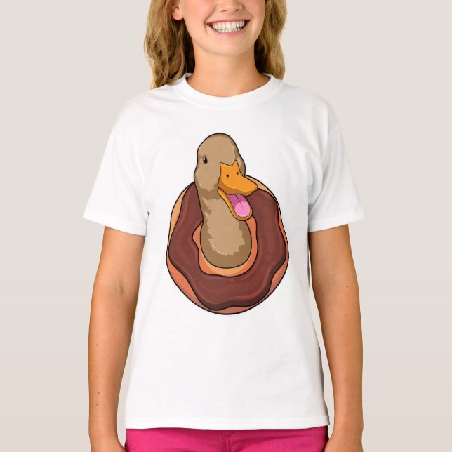 T-shirt Canard avec Donut (Devant)