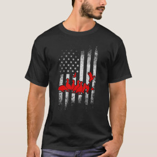 T-shirt Canard canard patriotique Chasse Canard
