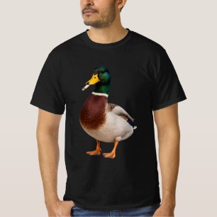 T-shirt canard colvert Mème de fumeur vintage ,Cigarette ,