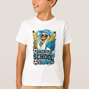 T-shirt Canard cool retour à l'école drôle garçons enfants