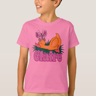 T-shirt canard couché avec papillon