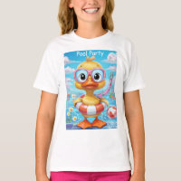 Canard de fête avec tuba et maillot de bain