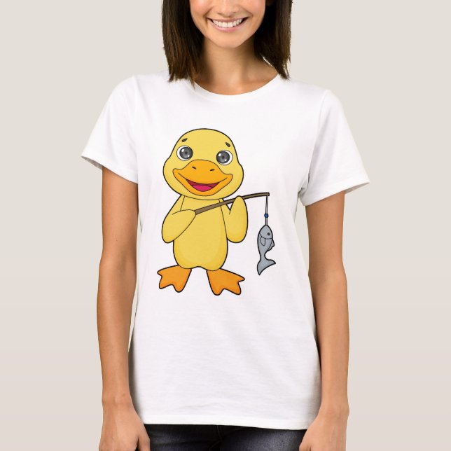 T-shirt Canard de pêche de canard (Devant)