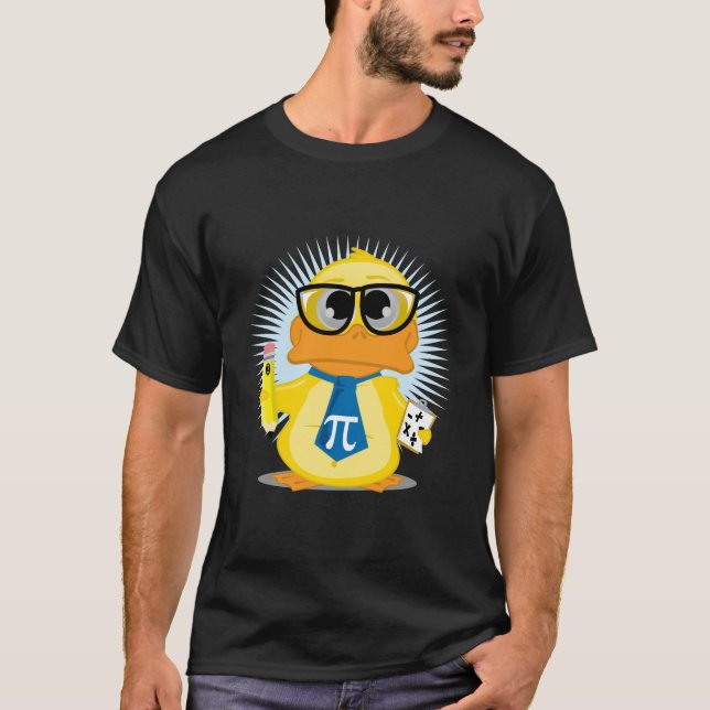 T-shirt Canard de professeur de maths (Devant)