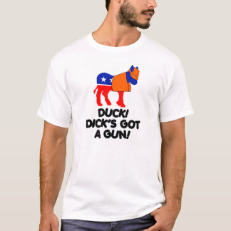 T-shirt Canard !  Dick obtenu une arme à feu !