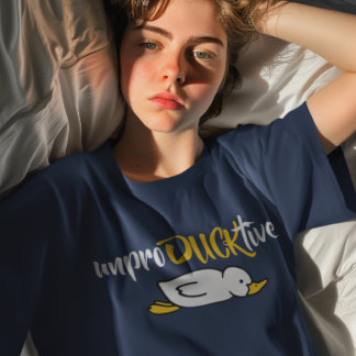 T-shirt Canard drôle improductif Pun