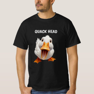 T-SHIRT CANARD DRÔLE NOIR