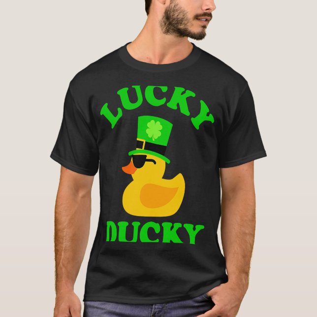 T-shirt Canard en caoutchouc avec lunettes de soleil quatr (Devant)