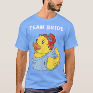 T-shirt Canard en caoutchouc de l'équipe de la mariée Fête