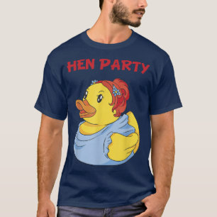 T-shirt Canard en caoutchouc de mariage pour femmes et fil
