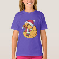 Canard en caoutchouc de Noël Chapeau de Père Noël