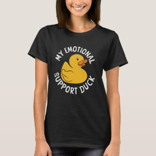 T-shirt Canard en caoutchouc drôle canard de soutien émoti