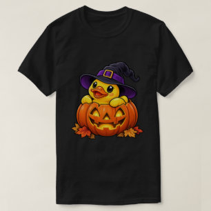 T-shirt Canard en caoutchouc Jack-o’-Lantern Halloween