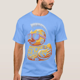 T-shirt Canard en caoutchouc Mohawk Punk Rock Rockeroddler