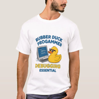 T-shirt Canard en caoutchouc Programmeur Drôle Débogage Es