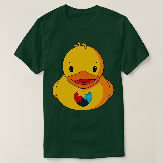T-shirt Canard en caoutchouc sensibilisation sur l'autisme (Design devant)