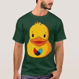 T-shirt Canard en caoutchouc sensibilisation sur l'autisme