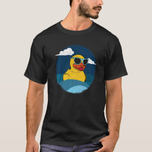 T-shirt Canard en caoutchouc Sunglass Retro Jouets de bain