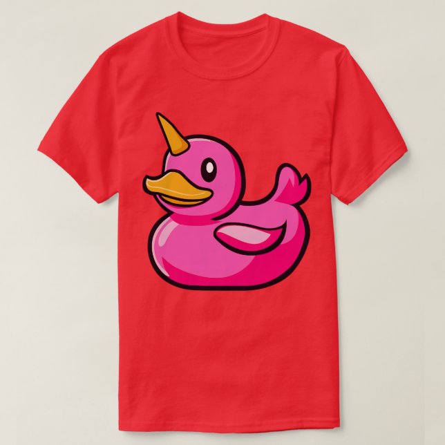 T-shirt Canard en caoutchouc Unicorne (Design devant)