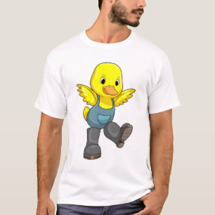 T-shirt Canard en fermier avec des bottes
