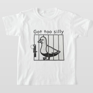 T-shirt Canard énervé Got Too Silly Humour en Cage