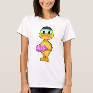 T-shirt Canard gonflable flottant d'été