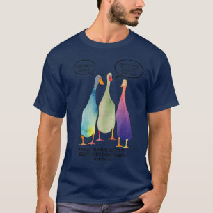 T-shirt Canard Indien Coureur Canard T Quackety Quack