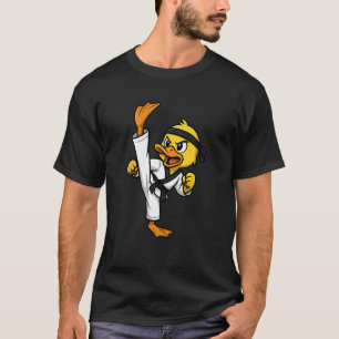 T-shirt Canard Jaune Classique Amateur de Taekwondo Karaté