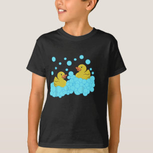 T-shirt Canard Jaune En Caoutchouc, Jouets À Bain De Canar
