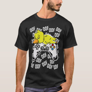 T-shirt Canard Jeu Vidéo Noob Oof Kids Boys Girls