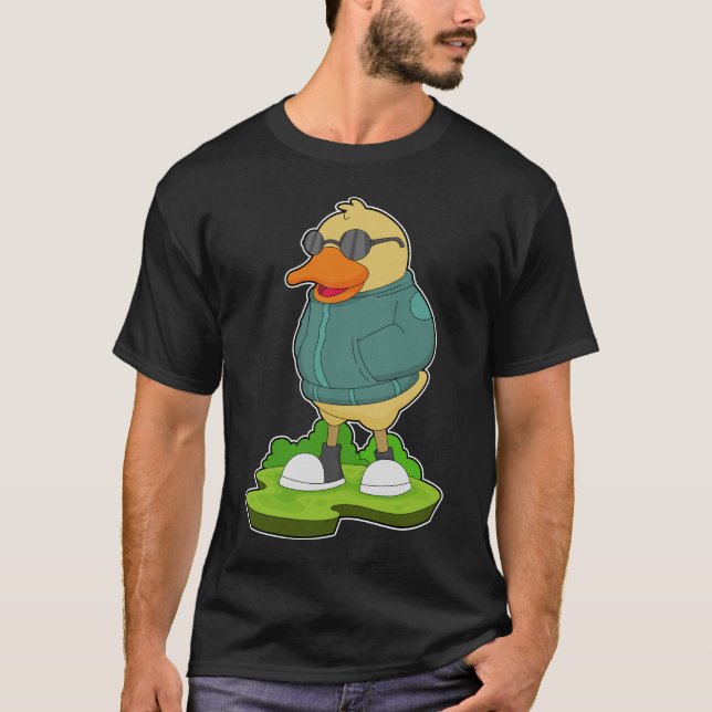 T-shirt Canard Lunettes de soleil (Devant)